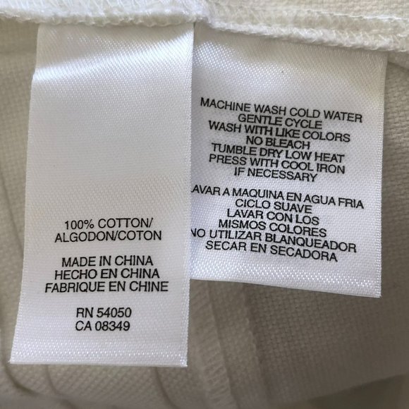 NWT Jones New York White Oxford Tuxedo Blouse 1X - Picture 6 of 9